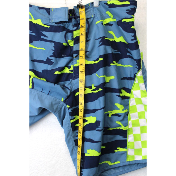 No Boundaries Board Shorts Swimwear Men 40 Summer Beach Multi Print Blue Green - Picture 6 of 10